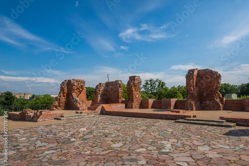 Obraz na płótnie Ruins of the castle in Sochaczew, Masovia, Poland w salonie