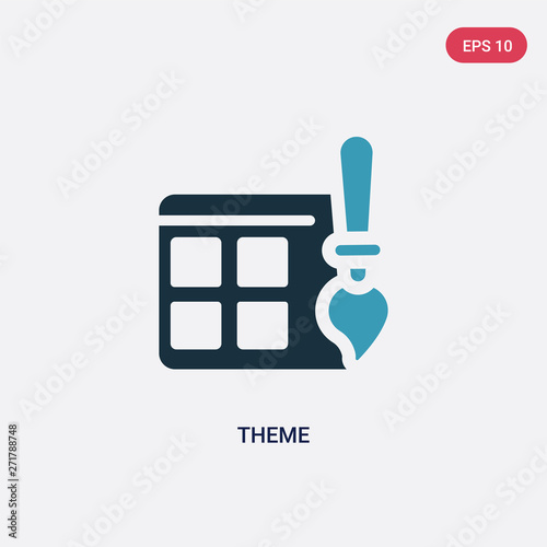 two color theme vector icon from programming concept. isolated blue theme vector sign symbol can be use for web, mobile and logo. eps 10