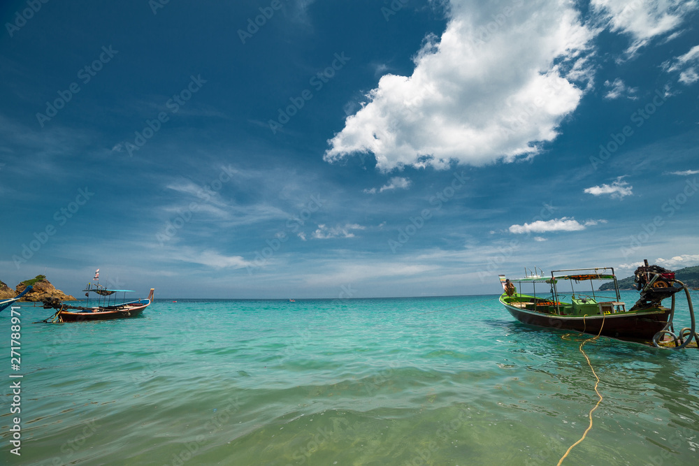 Boat in sea at Thailand