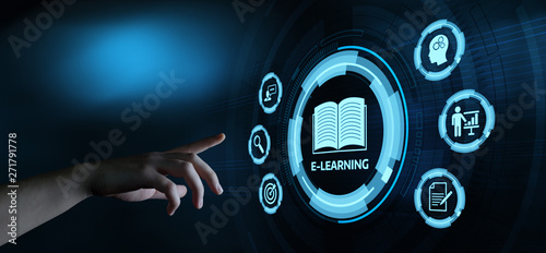 E-learning Education Internet Webinar Online Courses concept photo