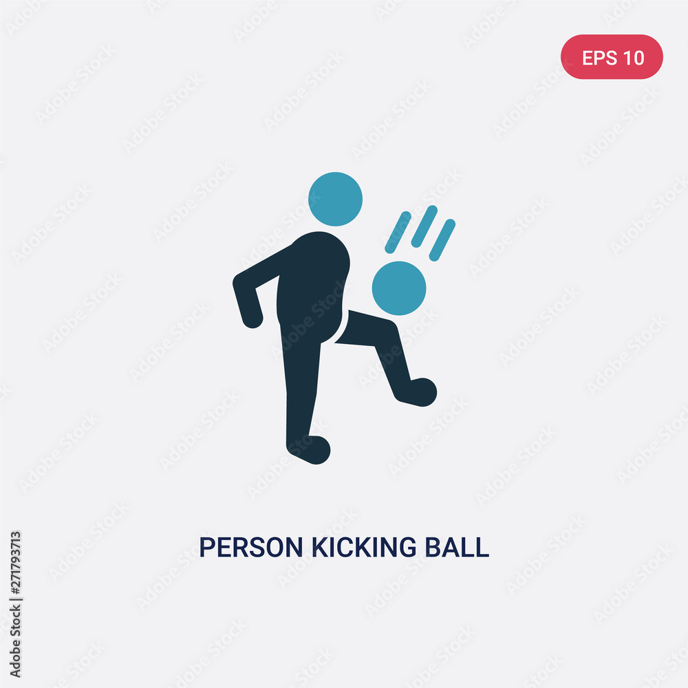 two color person kicking ball with the knee vector icon from sports concept. isolated blue person kicking ball with the knee vector sign symbol can be use for web, mobile and logo. eps 10 two color person kicking ball with the knee vector icon from sports concept. isolated blue person kicking ball with the knee vector sign symbol can be use for web, mobile and logo. eps 10