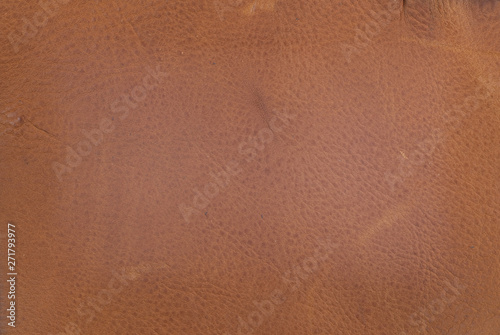 close up of Genuine brown leather texture background