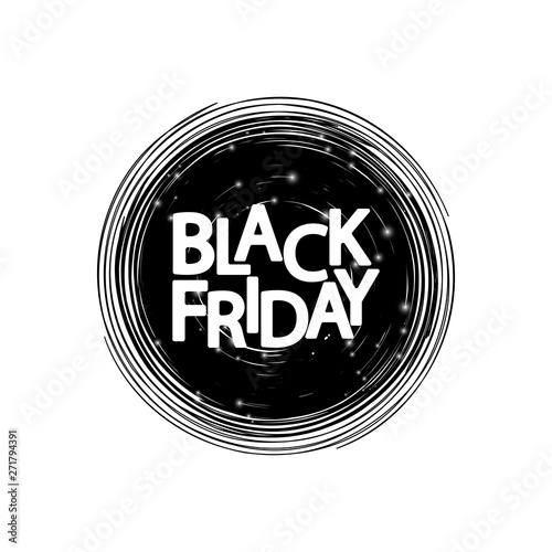 Black Friday, sale banner design template, discount tag,  app icon, vector illustration