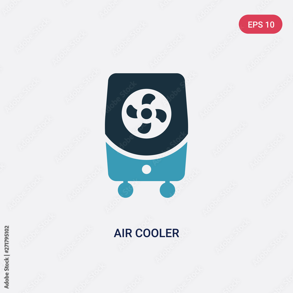 two color air cooler vector icon from technology concept. isolated blue air cooler vector sign symbol can be use for web, mobile and logo. eps 10