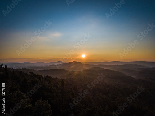 The stork s view point is a sandstone elevation  with the slightest remains of a rocky castle  the 6-meter-high rocky sandstone mound is the top of the hill. The peak provides a good view of nature.