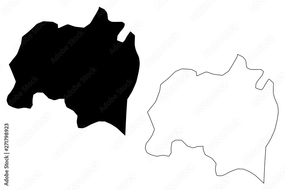 Solola Department (Republic of Guatemala, Departments of Guatemala) map vector illustration, scribble sketch Solola map