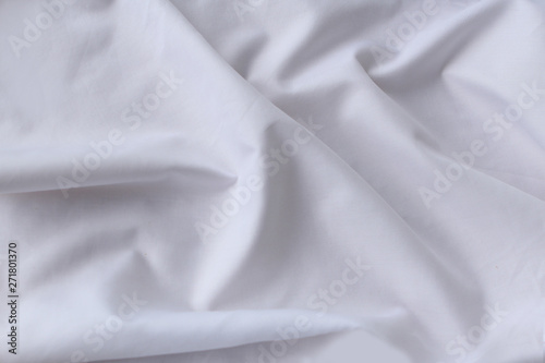 white, cotton, satin folds