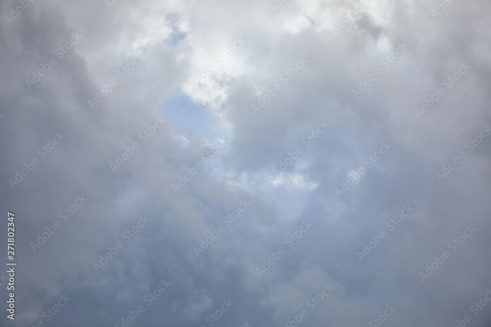 Blue sky with overcast clouds and copy space Blue sky with overcast clouds and copy space