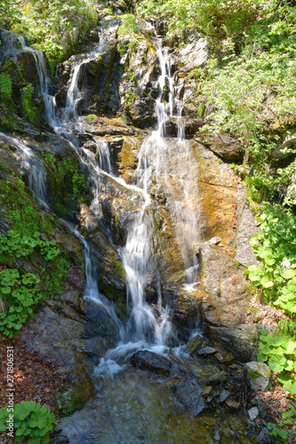 Bella cascatella formata dal piccolo torrente che scende dalla montagna