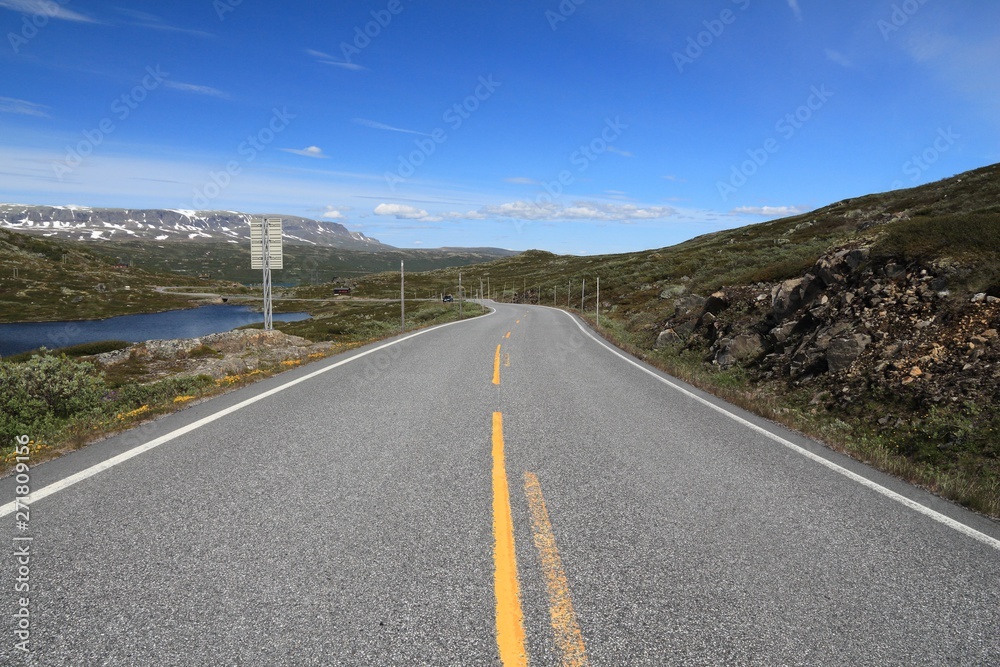 Scenic road in Norway