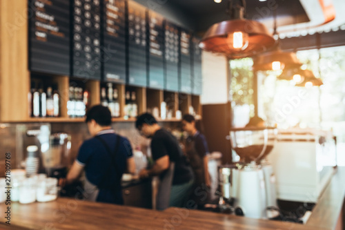 фотографія Blurred background made with Vintage Tones,Coffee shop blur background with Coffee Shop Bar Counter Cafe Restaurant Relaxation Concept