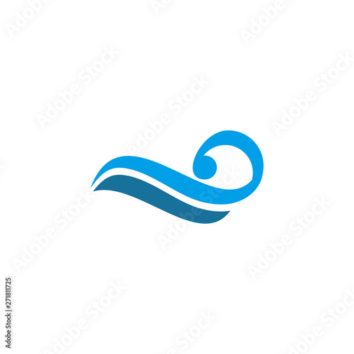 Wave icon logo design vector template © dimensi design