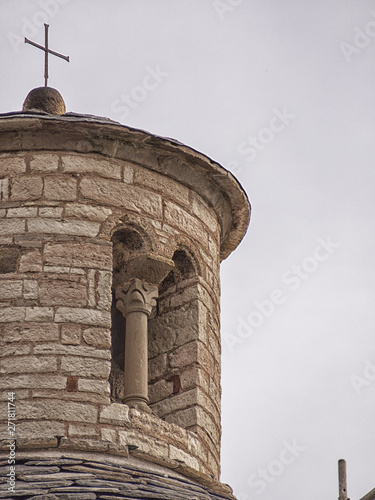 Detail of San Tomè in Almenno San Bartolomeo, Bergamo, Italy photo