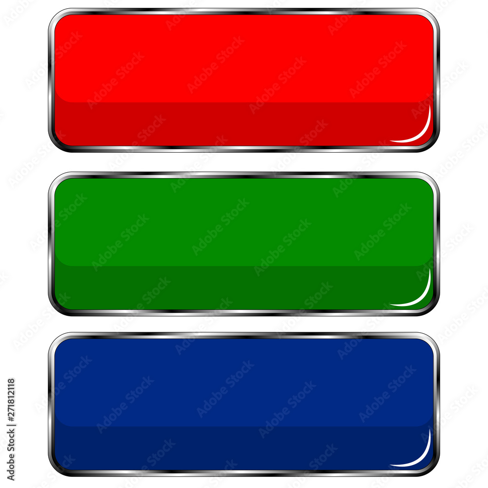 buttons glass for the website isolated buttons glass for the website isolated