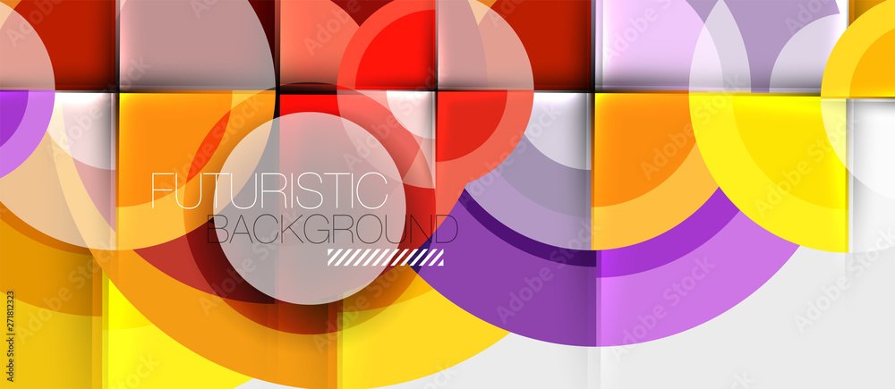 Geometric design abstract background - circles Geometric design abstract background - circles