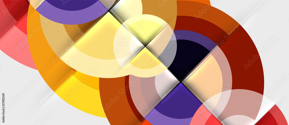 Geometric design abstract background - circles Geometric design abstract background - circles