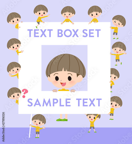 Yellow clothing boy_text box