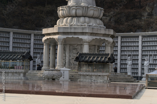 Buddhist temple in cheongdam photo