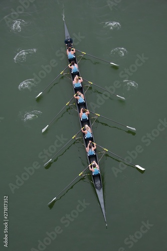 Women's Crew Team in Competition