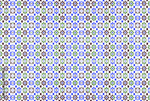 Patron vectorrial de un mosaico andaluz