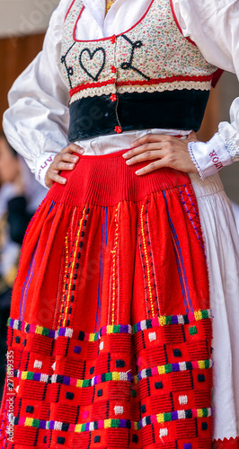Bild auf Leinwand Portuguese folk costume for women