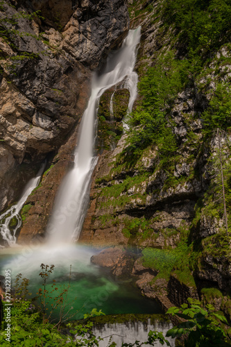 waterfall in deep forest