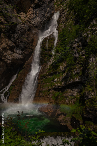 waterfall in deep forest