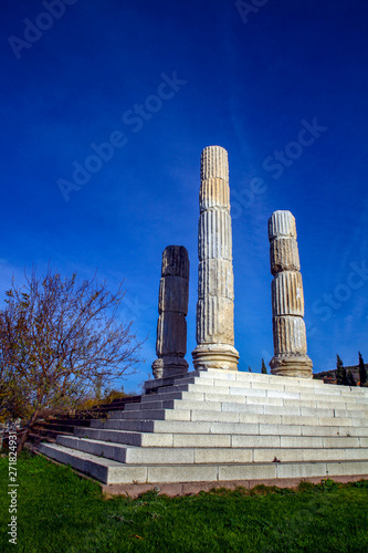 Apollon Smintheion ancient city. In Gulpinar, Canakkale, Turkey photo