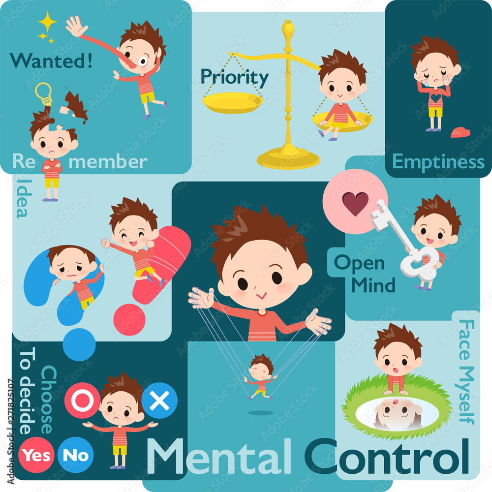 Red clothing boy_Mental Red clothing boy_Mental