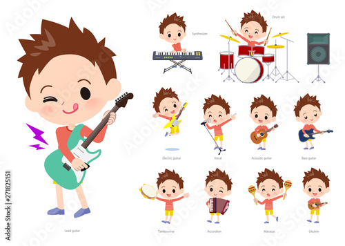 Red clothing boy_pop music
