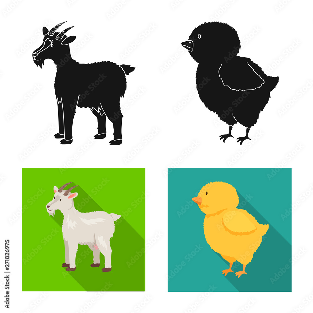 Vector design of breeding and kitchen  logo. Collection of breeding and organic  stock symbol for web.