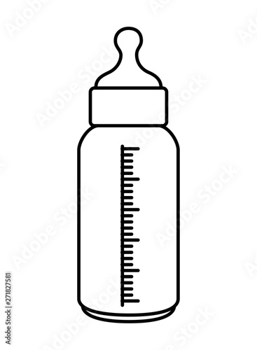 bottle milk baby isolated icon