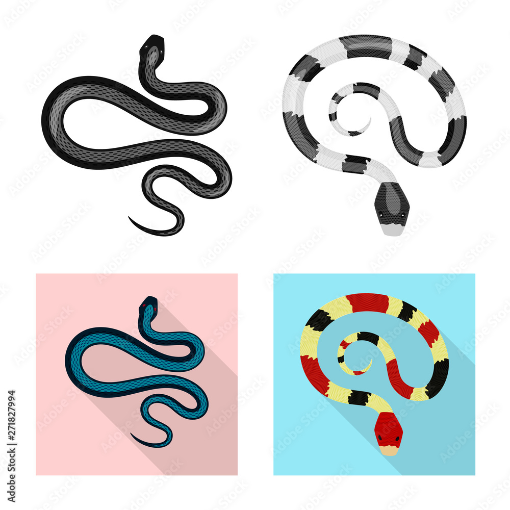 Obraz premium Isolated object of mammal and danger symbol. Collection of mammal and medicine vector icon for stock.