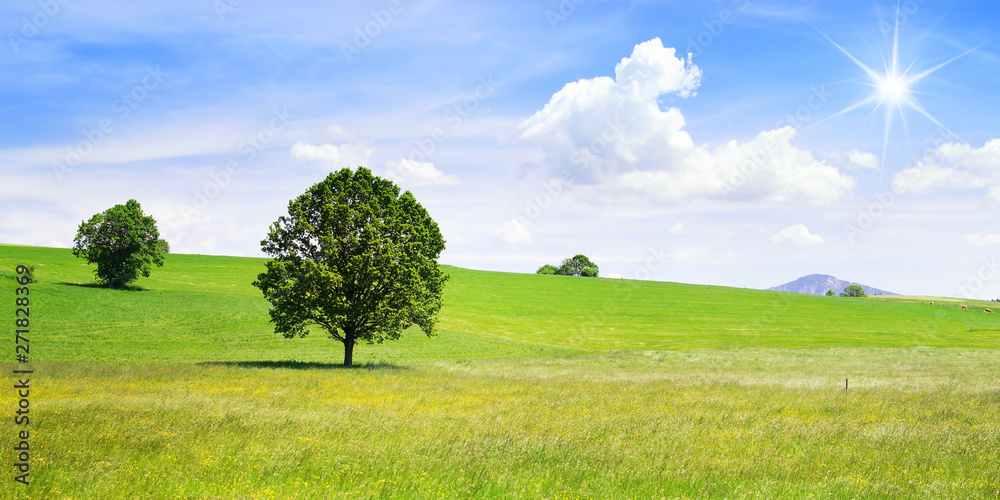Landschaft bei Murnau in Oberbayern