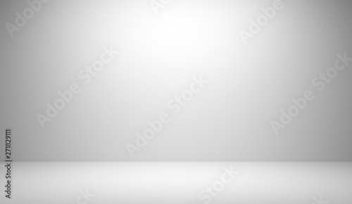 Abstract luxury white gradient background used for display product ad and website template, 3D illustration.
