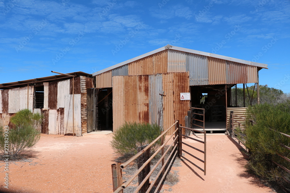 Old abandoned sheepfold in Western Australia Old abandoned sheepfold in Western Australia
