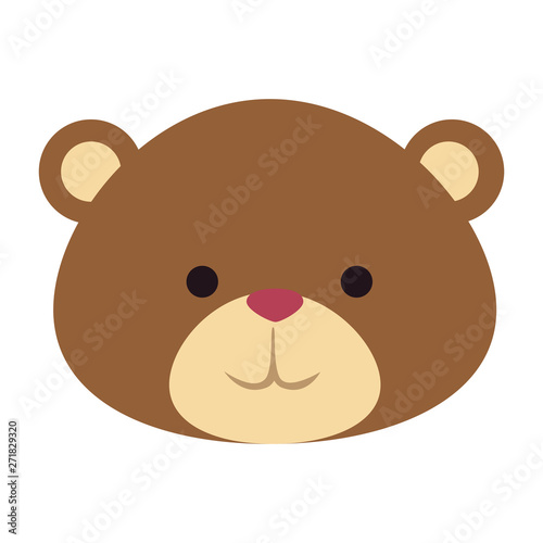 cutte little bear teddy head