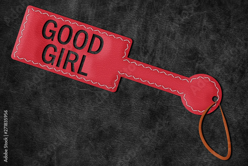 Good Girl Paddle BDSM Spanking poster photo