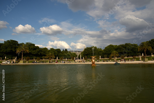 view of Luxembourg Gardens in Paris France