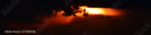 Evening clouds over Berlin and Brandenburg of May 6, 2015, Germany