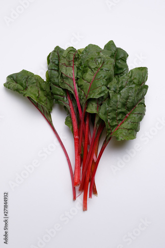 beetroot leaves isolated