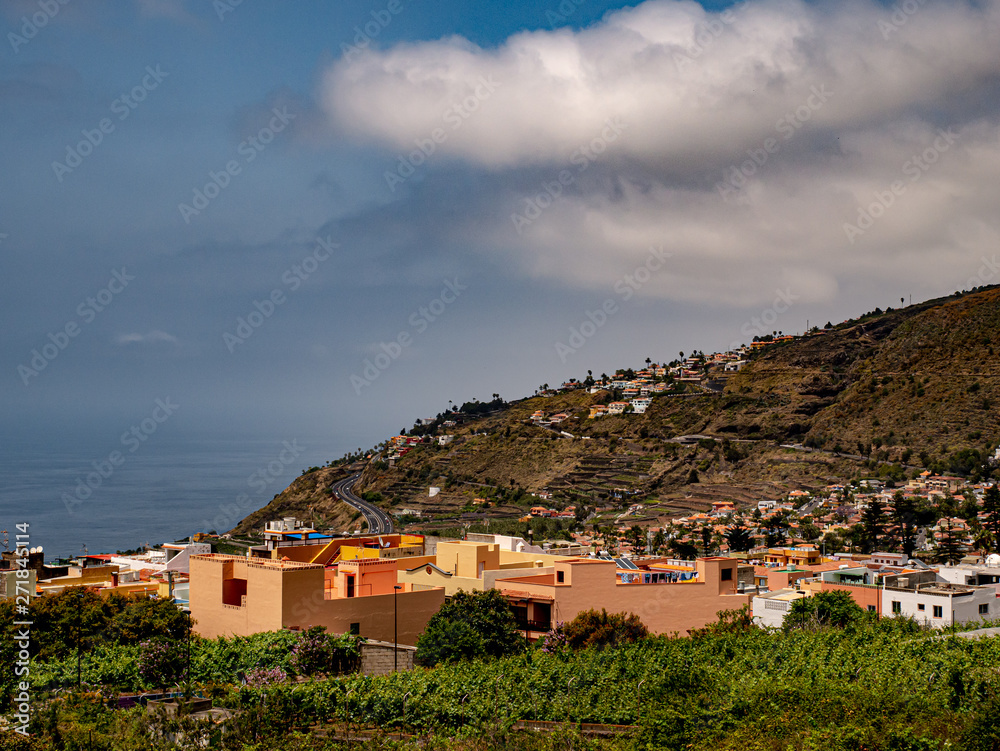 typical landscape of the north of tenerife