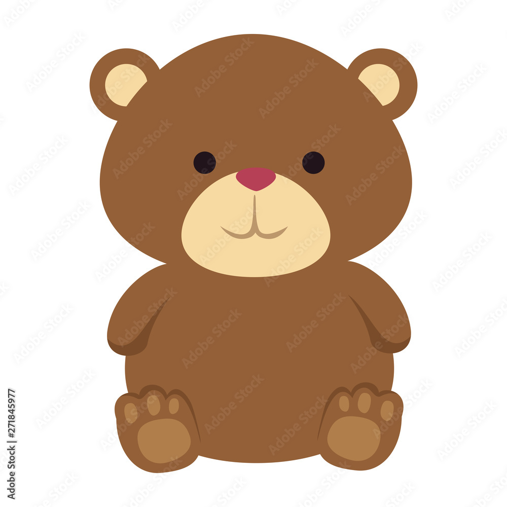 Fototapeta premium cutte little bear teddy icon