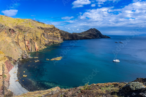Beautiful landscape at the north coast of Ponta de Sao Lourenco, Madeira Island