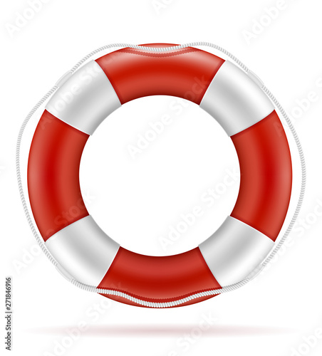 marine lifebuoy water safety stock vector illustration