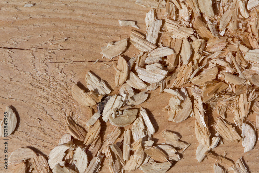 Sawdust after woodworking. Washed waste from wood processing. Sawdust after woodworking. Washed waste from wood processing.
