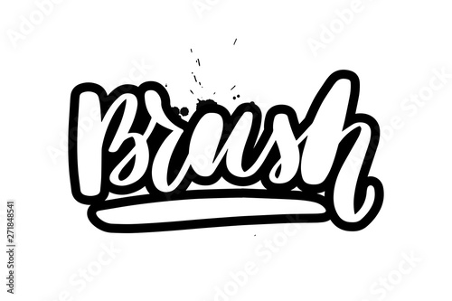handwritten lettering Brush
