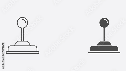 Joystick vector icon sign symbol