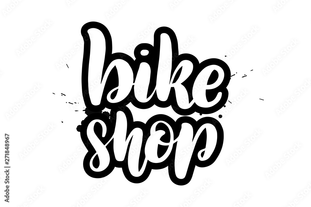 lettering bike shop