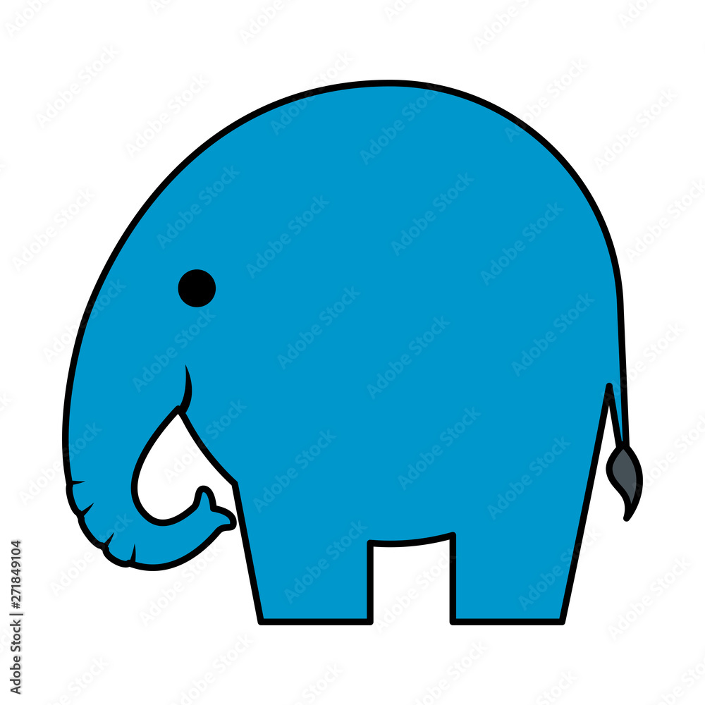 cute little elephant silhouette icon cute little elephant silhouette icon